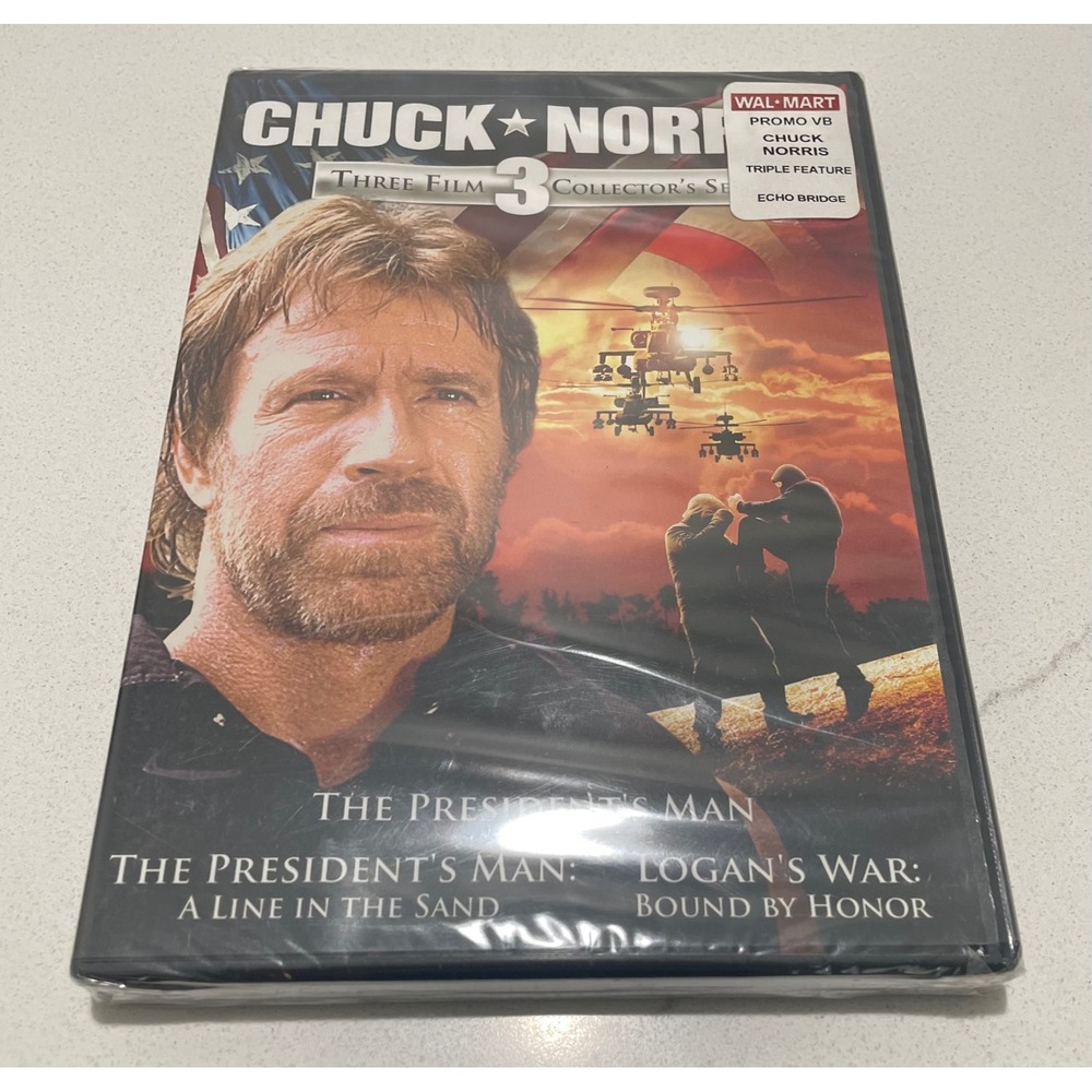 Chuck Norris 3 Film Collector's Series DVD The President's Man Logan's War New